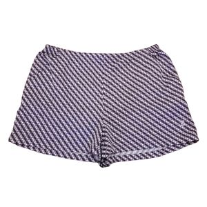 Nike Purple Retro Geometric Print Athletic Shorts